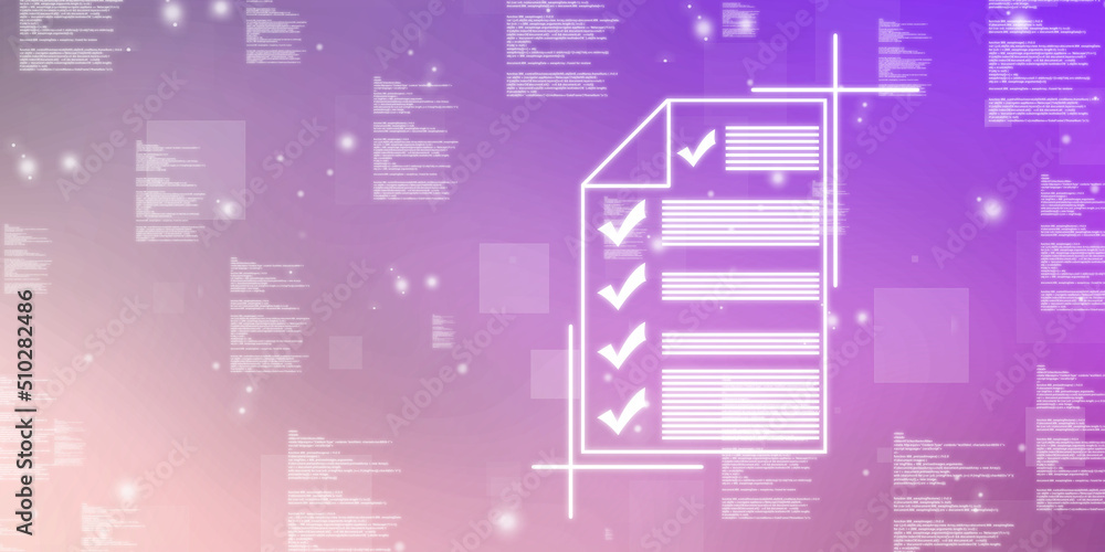 Obraz premium 2d rendering abstract documents concept