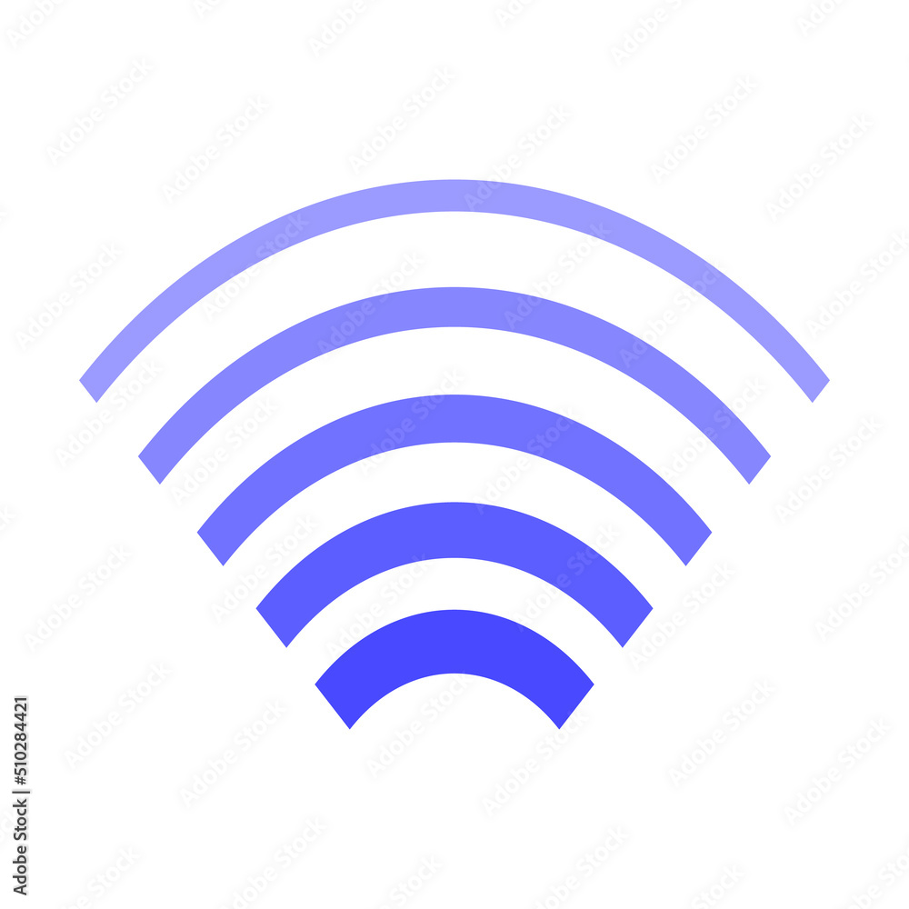 Blue sound waves or shock waves. Vector. Blue sound waves or shock waves. Vector.