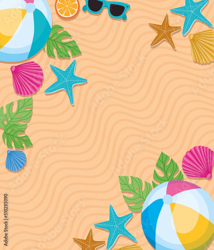 summer beach poster