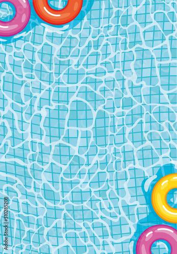lifesavers over a pool