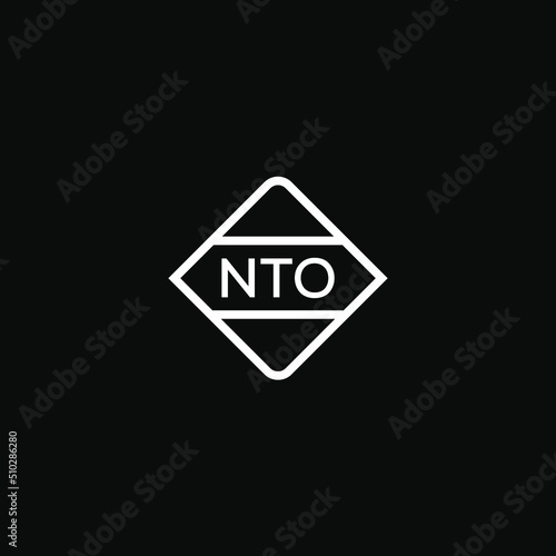 NTO 3 letter design for logo and icon.NTO monogram logo.vector illustration. photo