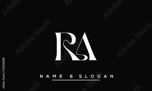 RA,  AR,  R,  A   Abstract  Letters  Logo  Monogram