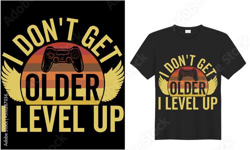 Wallpaper Mural Gamer Stylish t-shirt design Vector illustration black background. Gamer Quotes and elements with slogan text, for t-shirt prints and other uses.
 Torontodigital.ca