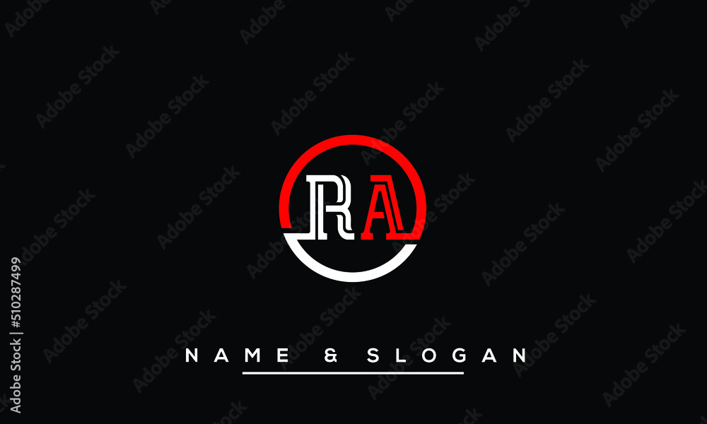 RA, AR, R, A Abstract Letters Logo Monogram Stock Vector | Adobe Stock