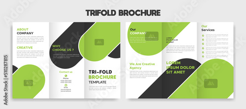 creative editable trifold brochure template design vector