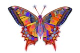 Butterfly is flying, created using a Stock template adding immersive colour pallets and layers