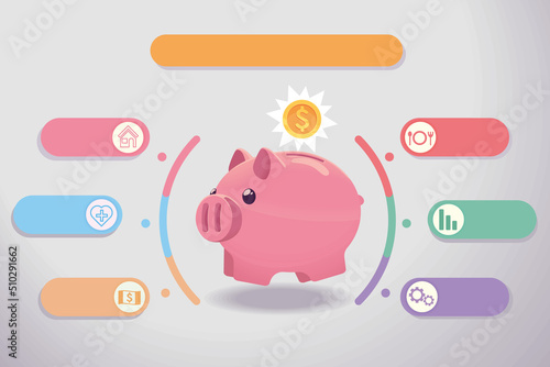 saving money infographic