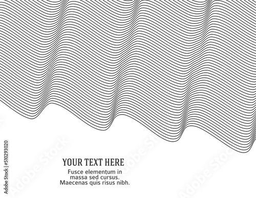 Abstract wave color rainbow gradient design element on white background of twist lines. Vector Illustration eps 10 for elegant business card, print brochure, flyer, banners, cover book, label fabric