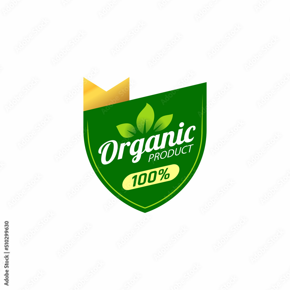 100 percent organic product shield Green Healthy Organic Natural Eco Bio Food Products Label Stamp. 100 percent organic product shield Green Healthy Organic Natural Eco Bio Food Products Label Stamp.