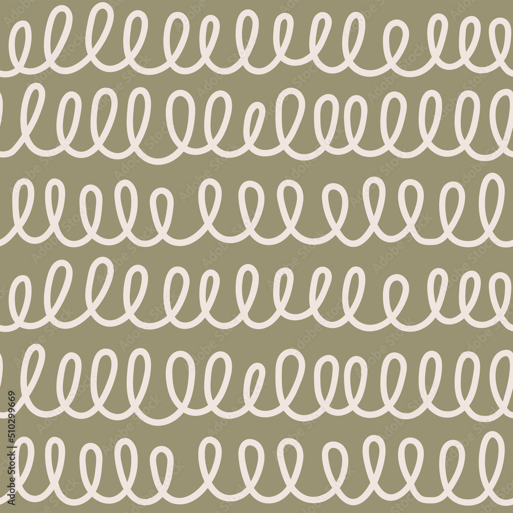 Seamless pattern with spirals. Geometric style, pastel colors. Colorful background, print. Hand drawn vector illustration. Seamless pattern with spirals. Geometric style, pastel colors. Colorful background, print. Hand drawn vector illustration.