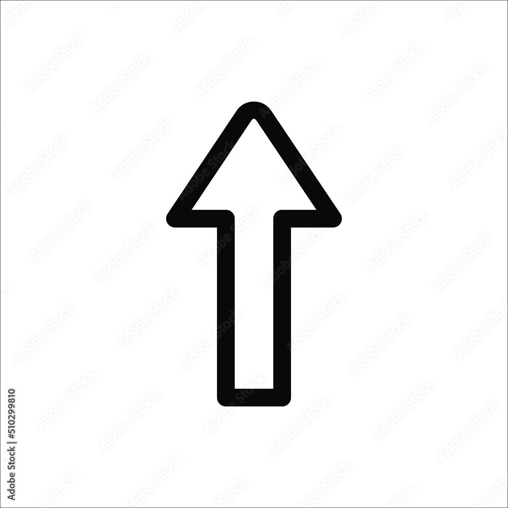 Arrow Icon in trendy flat style isolated on white background Arrow Icon in trendy flat style isolated on white background