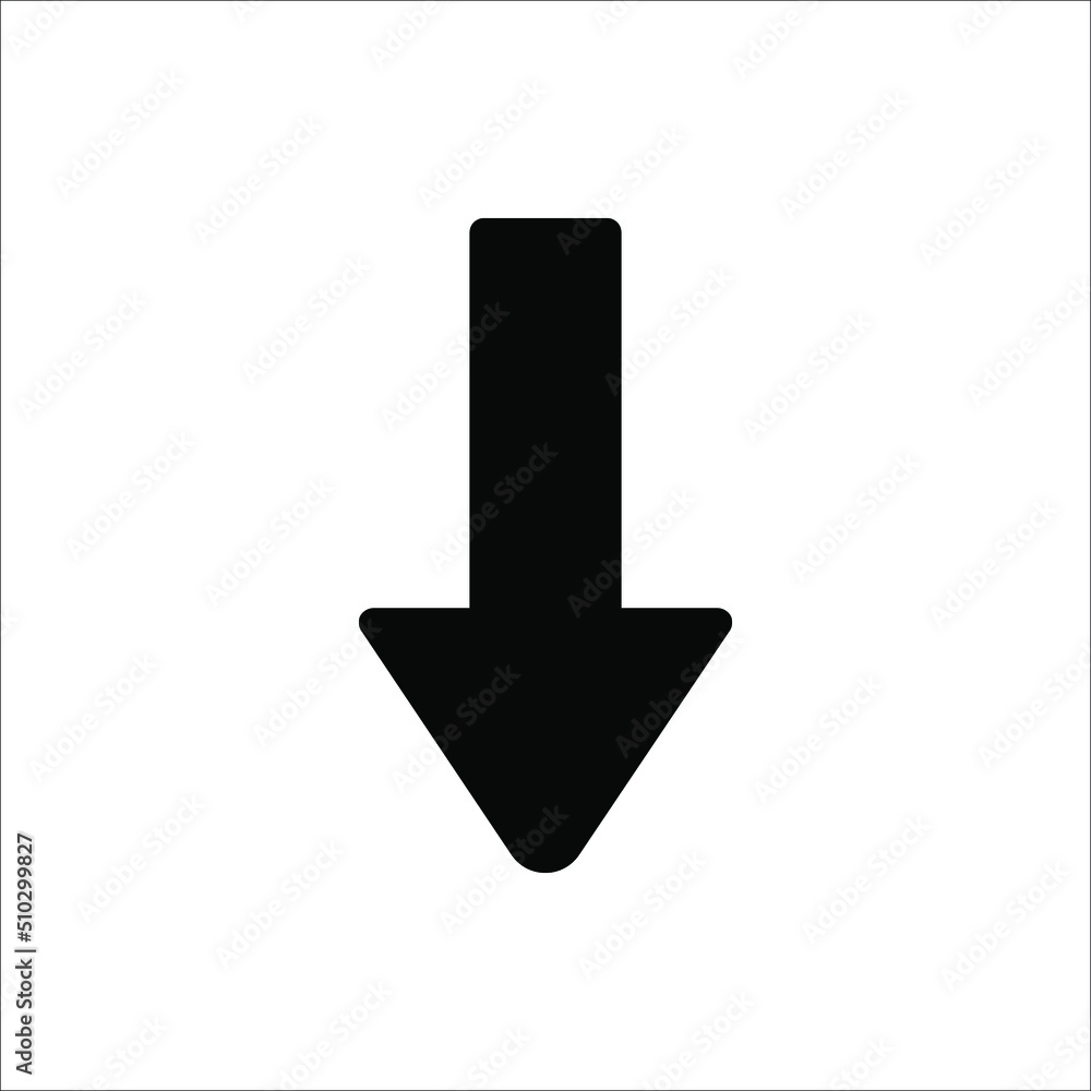 Arrow Icon in trendy flat style isolated on white background Arrow Icon in trendy flat style isolated on white background