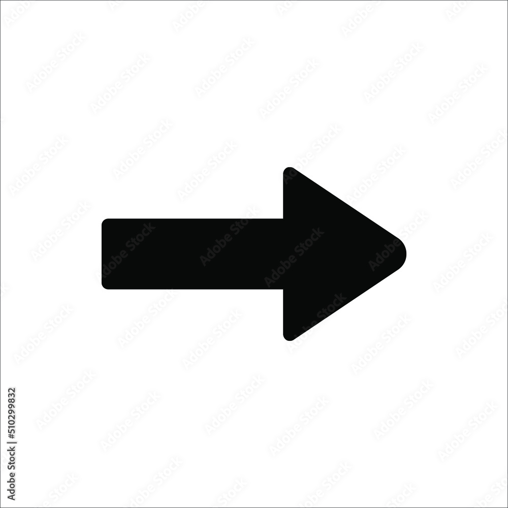 Arrow Icon in trendy flat style isolated on white background Arrow Icon in trendy flat style isolated on white background