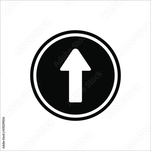 Arrow Icon in trendy flat style isolated on white background