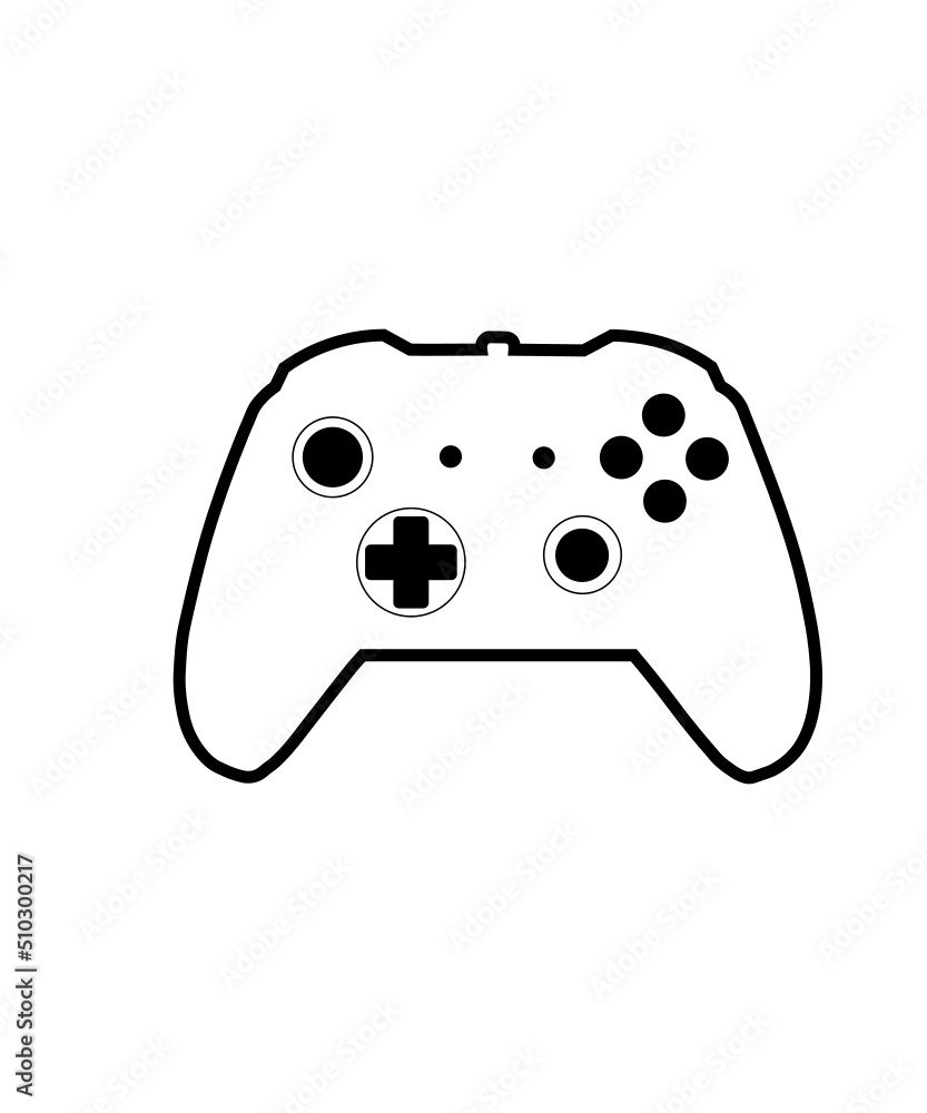 gamer controller split monogram name fram SVG, gamer svg, video game