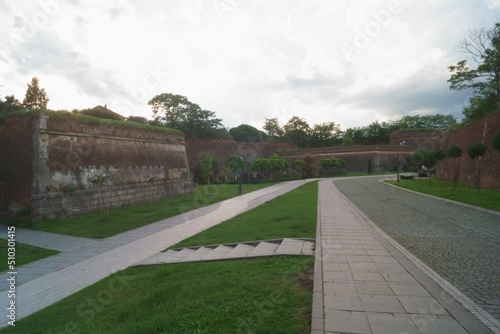 The walls of the Alba Carolina fortress, Romania, Transylvania, Alba Iulia