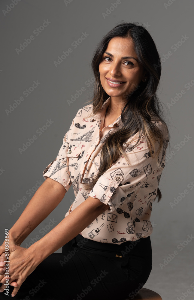 Studio image of a beautiful Asian Indian woman. Studio image of a beautiful Asian Indian woman.