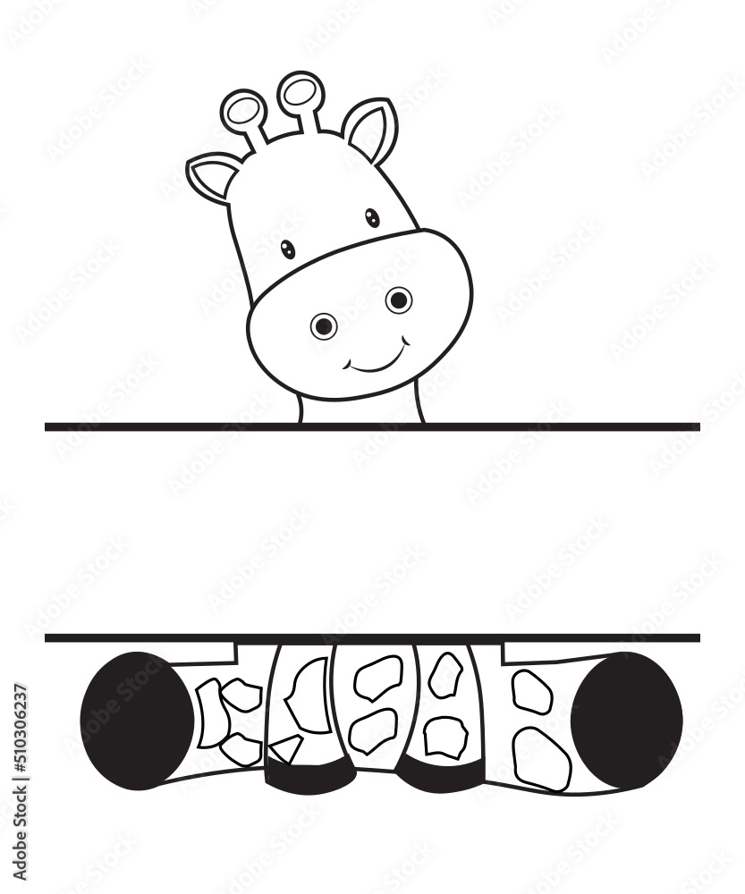 Giraffe SVG, Cute baby giraffe SVG, giraffe svg bundle, baby animals