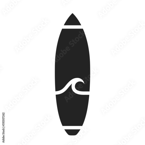 surfboard icon. sea sport and extreme vacation symbol. vector image for tourism design