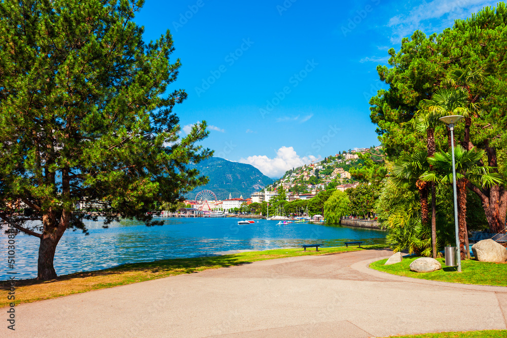 Locarno town promenade, Lake Maggiore