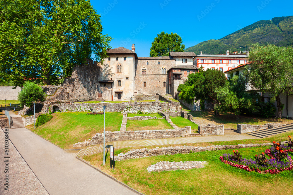 Visconteo Castle in Locarno town