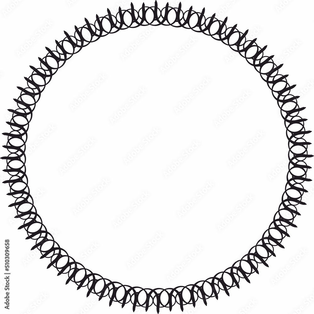 Round frame. Circle Ornamental decorative frame Round frame. Circle Ornamental decorative frame
