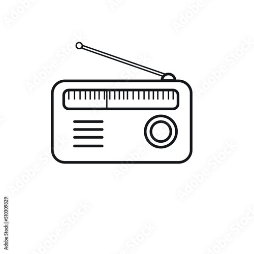 radio icon design template illustration
