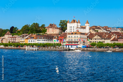 Fotografie Nyon town on Lake Geneva