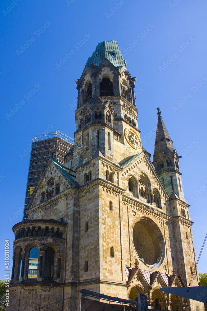 Memorial Church of Kaiser Wilhelm without a dome in Berlin