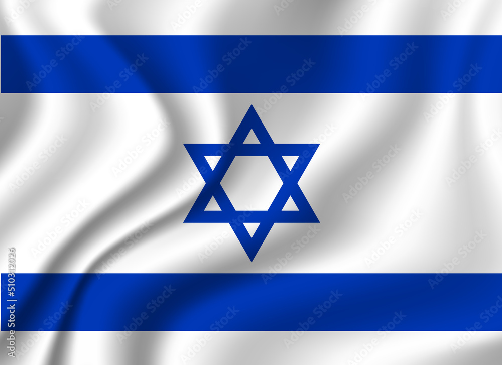 Flag of Israel. Israeli national symbol in official colors. Template icon. Abstract vector background Flag of Israel. Israeli national symbol in official colors. Template icon. Abstract vector background