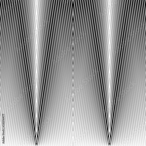 Black diagonal sharp lines abstract background. Surface pattern design with linear ornament. Stripes motif. Image with slanted rays. Digital paper with zigzag. Chevrons image. Vector optical art.