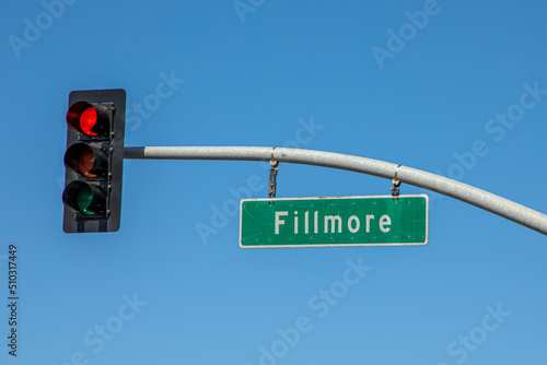 street name signage Fillmore in San Francisco, photo