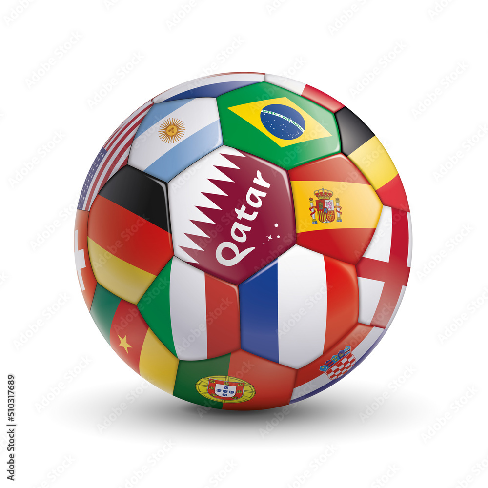 Obraz premium BALLON DE FOOTBALL SPÉCIAL QATAR