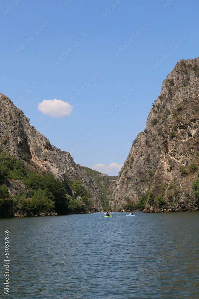 Canyon Matka in North Macedonia, the oldest artificial lake in the country Canyon Matka in North Macedonia, the oldest artificial lake in the country
