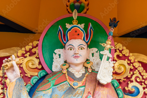 Statue of Guru Rinpoche at the Khadro Ling Buddhist Temple in Tres Coroas, Brazil photo