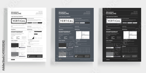 A3 Brand Guideline poster DIN A3 Brand Guideline poster Brand Identity Flyer Brand Stylesheet
