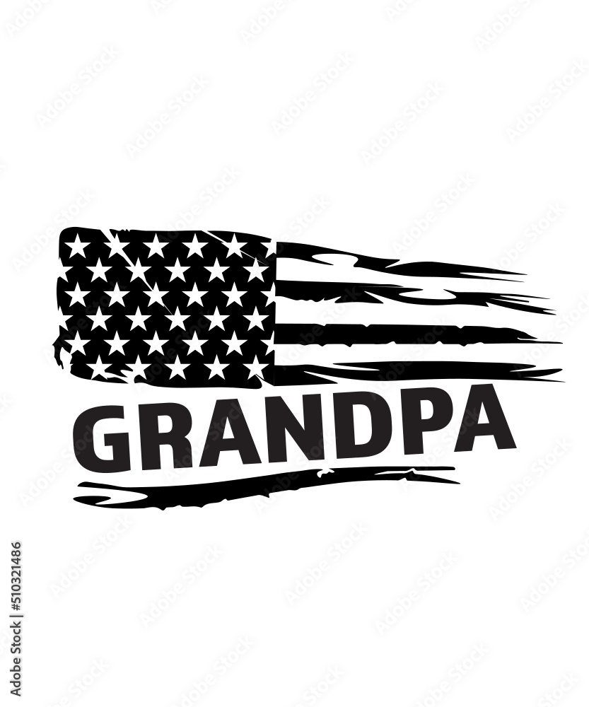Grandpa American flag svg, Grandpa svg, grandpa USA flag svg