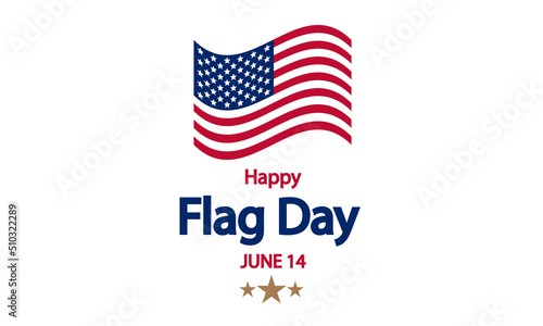Flag day USA american, vector art illustration.
