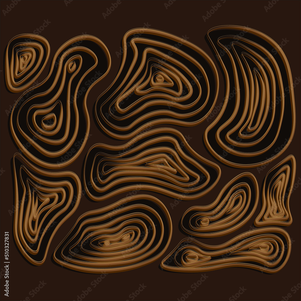 abstract brown background with circles 