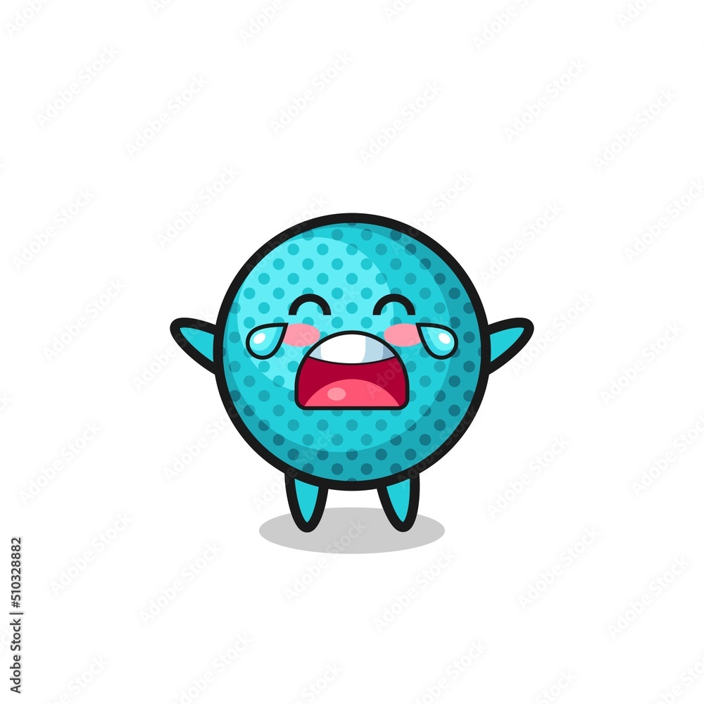 the illustration of crying spiky ball cute baby the illustration of crying spiky ball cute baby