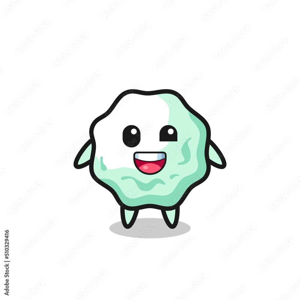 illustration of an chewing gum character with awkward poses illustration of an chewing gum character with awkward poses