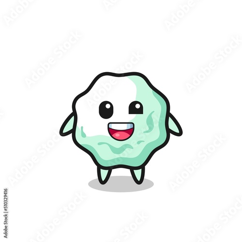 illustration of an chewing gum character with awkward poses