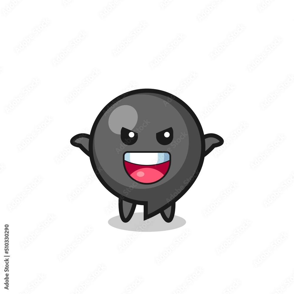 the illustration of cute comma symbol doing scare gesture the illustration of cute comma symbol doing scare gesture