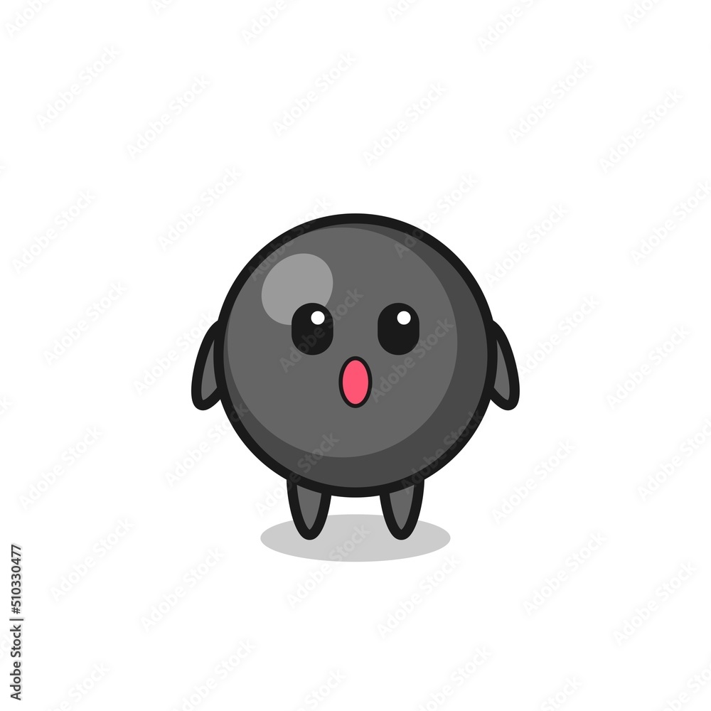 the amazed expression of the dot symbol cartoon the amazed expression of the dot symbol cartoon
