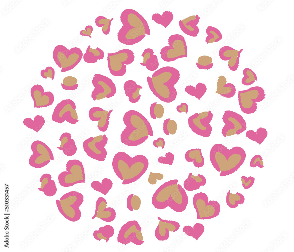 leopard heart print svg, leopard svg, cheetah svg, leopard png, heart