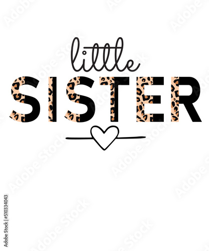 little sister svg png, sister svg png, half leopard cheetah print little sister svg png, sisters svg, sister leopard png, little girl svg
