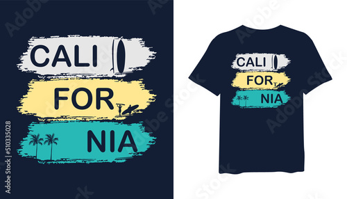 california t-shirt design. surf t shirt design. t-shirt design vector for print. surfing logo design vector illustration. quotes for t shirt