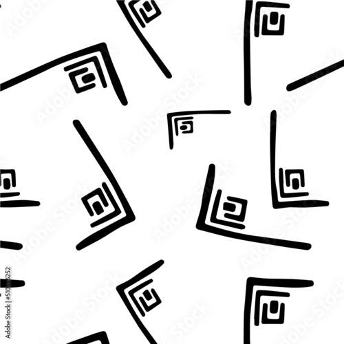 Geometry pattern on white background for your seamless design	