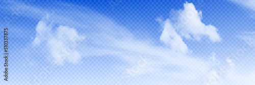 Vector cloud on a transparent background  realistic vector drawing