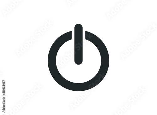 The power icon. Power symbol. Flat Vector illustration